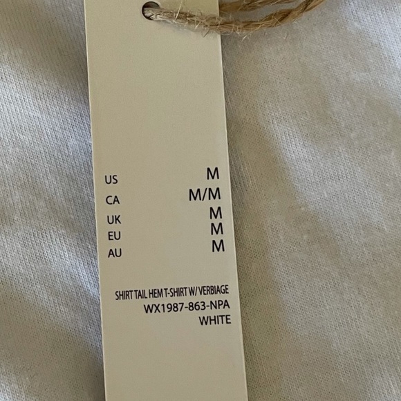 NWT Rae Dunn cotton blend white shortsleeved graphic T-shirt size medium - Picture 8 of 8